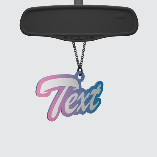 Custom Text/Name Rearview Mirror Emblem